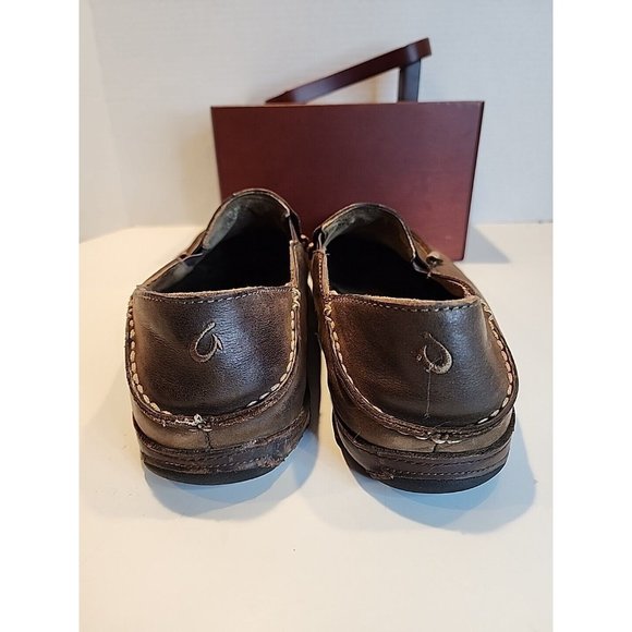OLUKAI Moloa Leather Slip-On Shoe - (Ray / Toffee) Men’s Size 10 US / 43 EUR main image 8